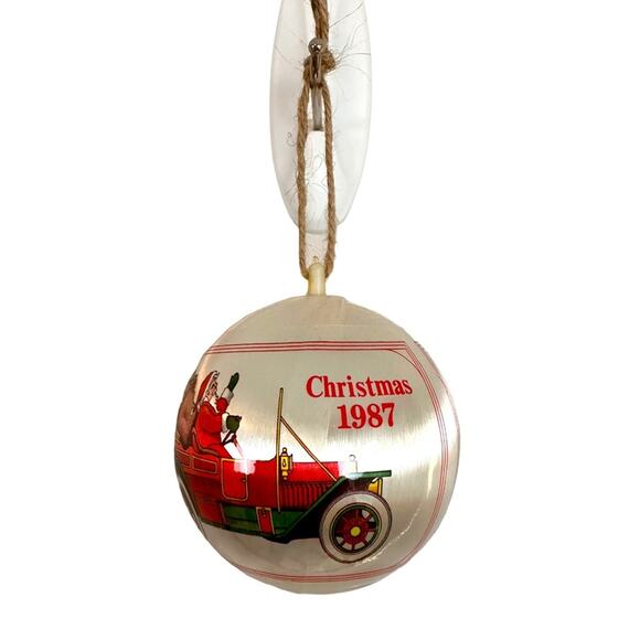 Satin Santa Ornament Unbreakable Vintage Christmas Memories Collection 1987 Box - Picture 2 of 14